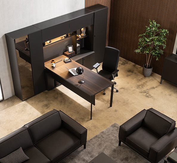 [리바트오피스] 오피스원 일자 붙박이형 책상