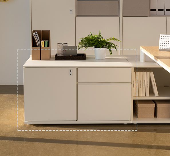 [리바트오피스] 오피스원 1058 사이드수납장