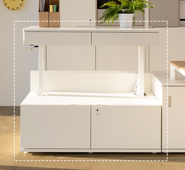 [리바트오피스] 오피스원 1200 사이드 전동데스크