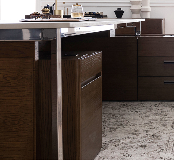 [리바트오피스]휴니어스 2단 서랍장 볼캐스터형