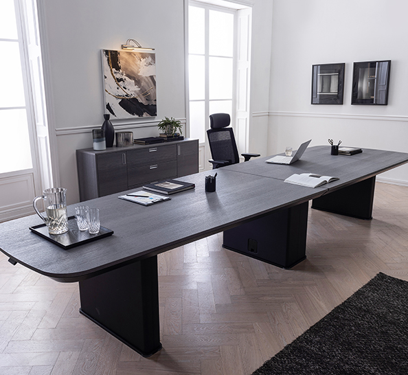 [리바트오피스]휴니어스 전동높낮이 회의테이블