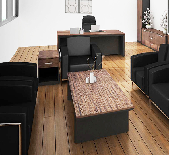 [리바트오피스] 카이저 8100G 임원용 소파 차탁자