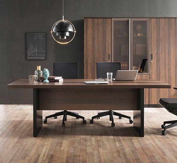 [리바트오피스]EX900G 임원용 2.2M 목재다리 회의테이블