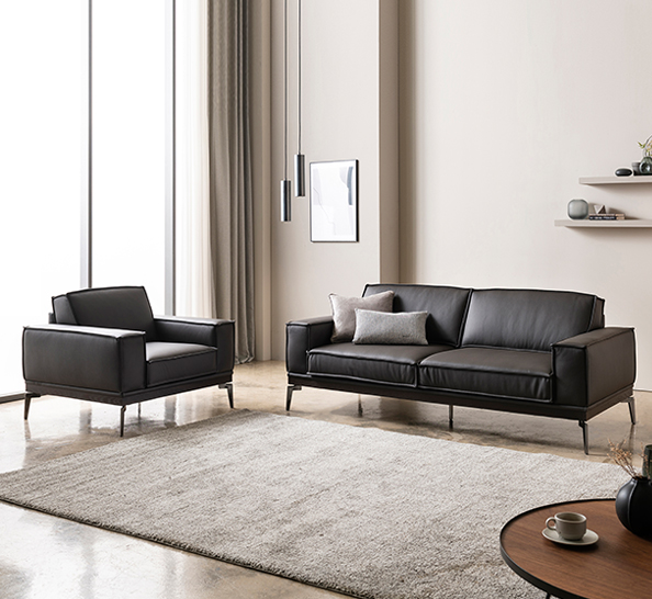 [리바트오피스]EX900G 임원 중역용 가죽소파 1인 3인