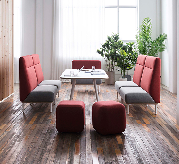 [리바트오피스] C600G 패브릭 하이백 소파 1인