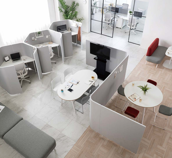 [리바트오피스] 30T 스탠딩 일자형 파티션