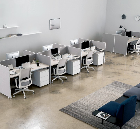 [리바트오피스] 30T 블럭 책상 파티션 H1050 H1200 H1500