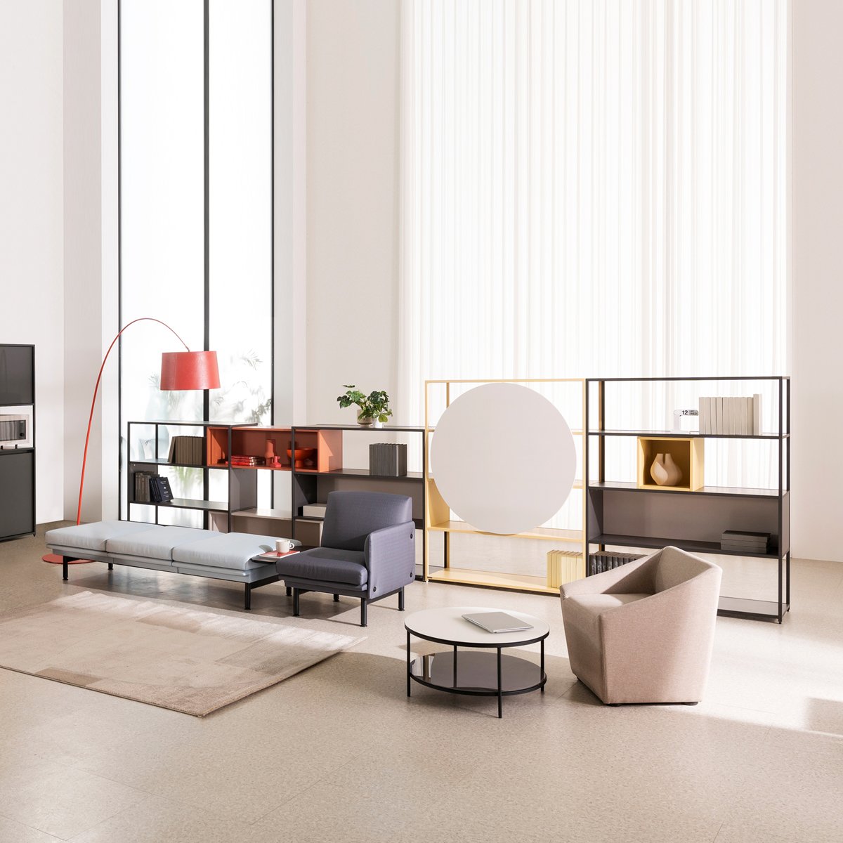 [리바트오피스] 팔레트 프레임장 3단 4단