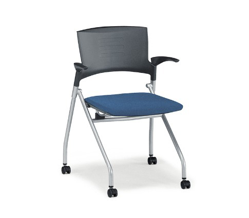 [리바트오피스] CLECS 폴딩 체어 (캐스터 팔걸이형)