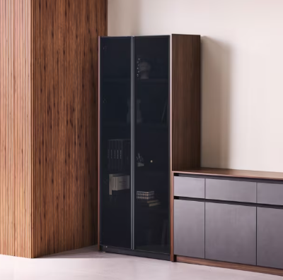 [리바트오피스] 몬테 전면 유리책장