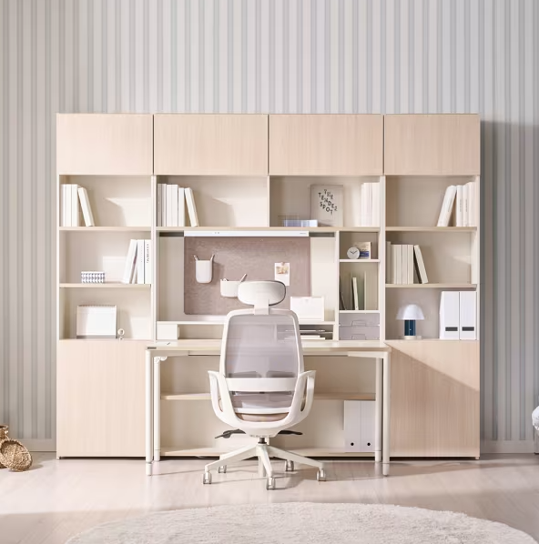 [리바트하움] 오브제 튜터 책상세트 (삼성조명+도어)